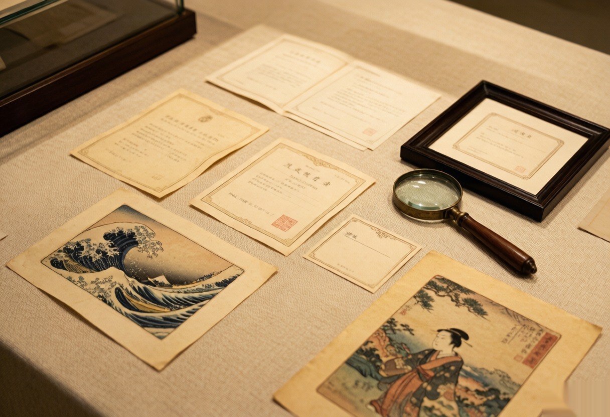 浮世绘版画版数证明与海关归类单证整理